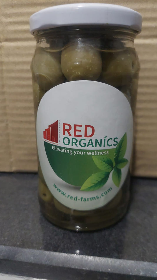 whole green olives in brine